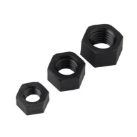 M20 Black Hexagonal Nylon Nut - 2