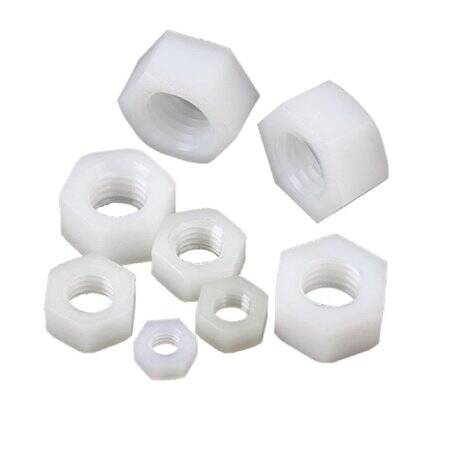 M20 White Hexagonal Nylon Nut - 1