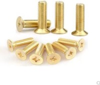 M2.5 10mm Brass Cross Pan Head Screw - 3