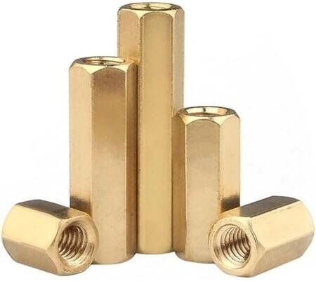 M2.5 11mm Female-Female Spacer (Standoff) Hexagon Copper Stud - 1