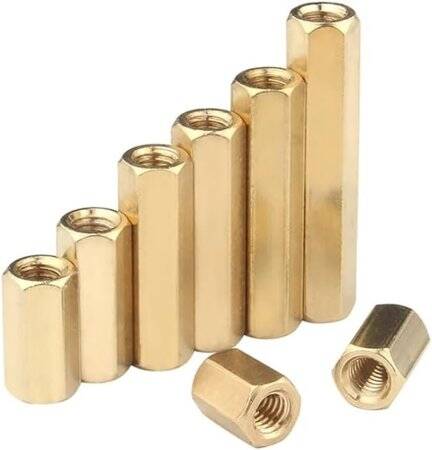 M2.5 11mm Female-Female Spacer (Standoff) Hexagon Copper Stud - 5