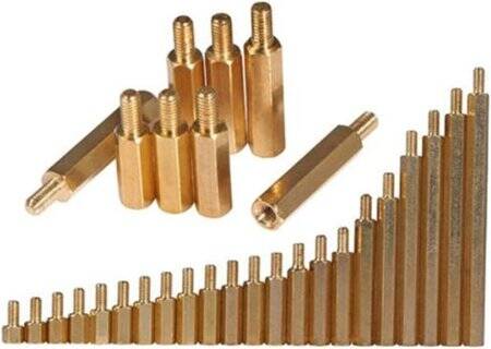 M2.5 11mm Female-Male Spacer (Standoff) Hexagon Copper Stud-M2.5 11mmFemale + 6mm Male - 1