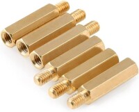 M2.5 11mm Female-Male Spacer (Standoff) Hexagon Copper Stud-M2.5 11mmFemale + 6mm Male - 2