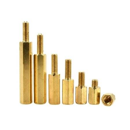 M2.5 12mm Female-Male Spacer (Standoff) Hexagon Copper Stud-M2.5 12mmFemale + 4mm Male - 3