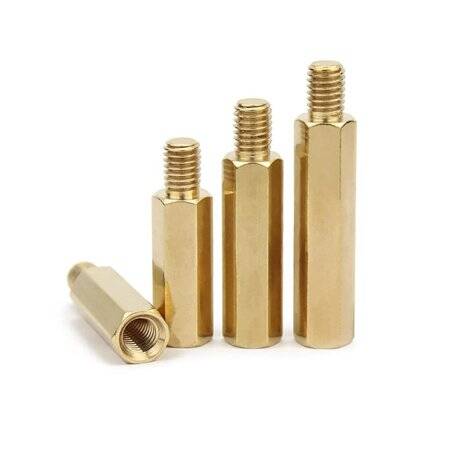 M2.5 17mm Female-Male Spacer (Standoff) Hexagon Copper Stud-M2.5 17mmFemale + 6mm Male - 1