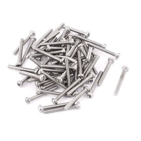 M2x15 304 Stainless Steel Cross Recessed Pan Head Screws Phillips Screws - 1