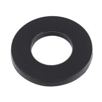 M2x5x1mm Black Nylon Flat Washer - 1