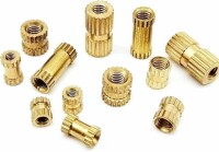 M3 10x5.3mm Brass KnurLed Injection Molding Nut OD=5.3mm - 1