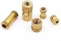 M3 10x5.3mm Brass KnurLed Injection Molding Nut OD=5.3mm - 2