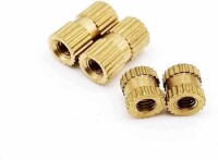 M3 12x5.3mm Brass KnurLed Injection Molding Nut OD=5.3mm - 4