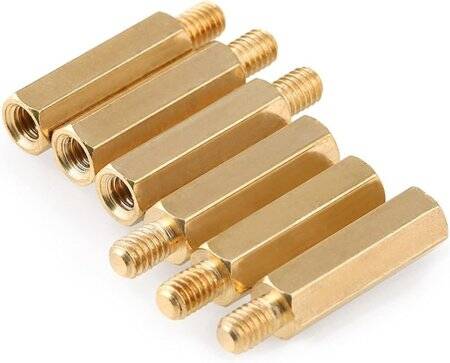 M3 27mm Female-Male Spacer (Standoff) Hexagon Copper Stud-M3 27mmFemale + 6mm Male - 2