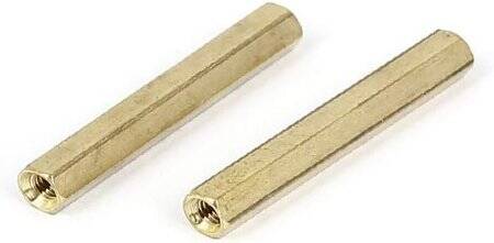 M3 35mm Female-Female Spacer (Standoff) Hexagon Copper Stud - 2