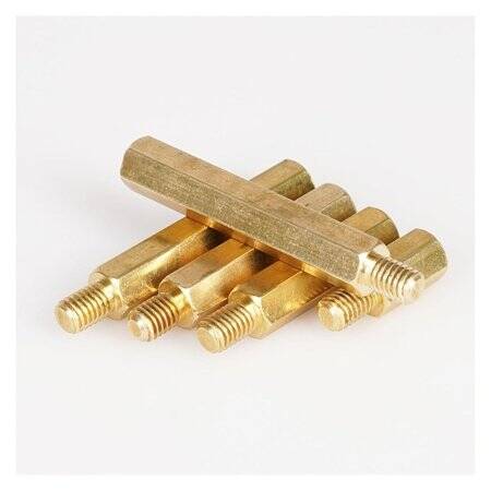 M3 4mm Female-Male Spacer (Standoff) Hexagon Copper Stud-M3 4mmFemale + 6mm Male - 2