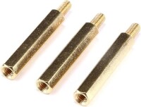 M3 5mm Female-Male Spacer (Standoff) Hexagon Copper Stud-M3 5mmFemale + 6mm Male - 2