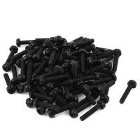 M3x15 Black Plastic Nylon Pan Head Phillips Screw - 1