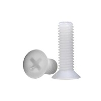 M3x20 White Plastic Nylon Pan Head Phillips Screw - 1