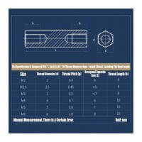 M3x20mm White Nylon Double Pass Hexagonal Column Isolation Column - 2