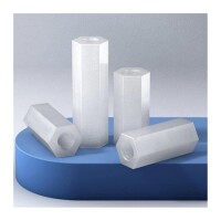 M3x20mm White Nylon Double Pass Hexagonal Column Isolation Column - 3