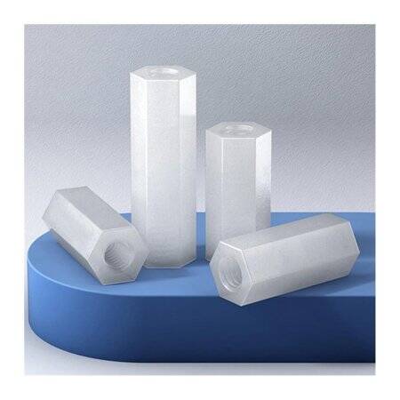 M3x20mm White Nylon Double Pass Hexagonal Column Isolation Column - 3