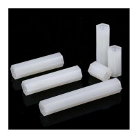 M3x20mm White Nylon Double Pass Hexagonal Column Isolation Column - 4