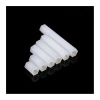 M3x20mm White Nylon Double Pass Hexagonal Column Isolation Column - 5