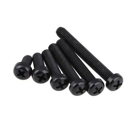 M3x30 Black Plastic Nylon Pan Head Phillips Screw - 2