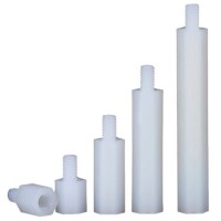 M3x35+6mm White Hexagonal Nylon Column Single Head - 1