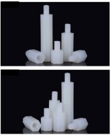 M3x35+6mm White Hexagonal Nylon Column Single Head - 5