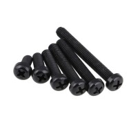 M3x4 Black Plastic Nylon Pan Head Phillips Screw - 2