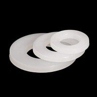 M3x6x0-5mm White Nylon Flat Washer - 3