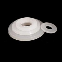 M3x6x0-5mm White Nylon Flat Washer - 4