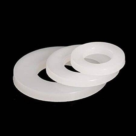 M3x6x0.5M White Nylon Flat Washer - 3