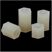 M3x7mm White Nylon Double Pass Hexagonal Column Isolation Column - 1