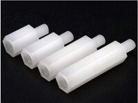 M3x9+6mm White Hexagonal Nylon Column Single Head - 2