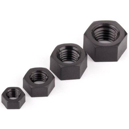 M4 Black Hexagonal Nylon Nut - 3