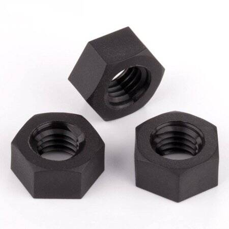 M4 Black Hexagonal Nylon Nut - 4