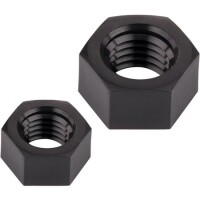 M4 Black Hexagonal Nylon Nut - 5