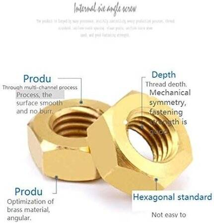 M6 Hexagonal Copper Nut - 2