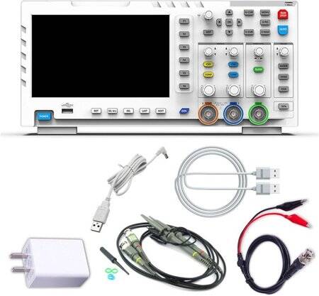 MCH DS-2300CA 300MHz Color Display 1GSa/s Sampling 2 Channel Digital Oscilloscope EU Plug - 2