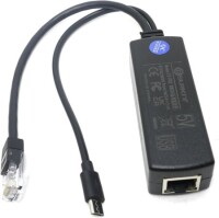 Mirco USB 100M PoE Splitter 48V To 5V 2.4A - 2