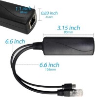 Mirco USB 100M PoE Splitter 48V To 5V 3A - 5