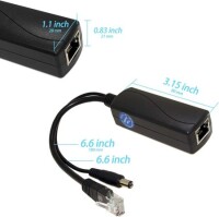 Mirco USB Gigabit PoE Splitter 48V To 5V 2.4A - 3