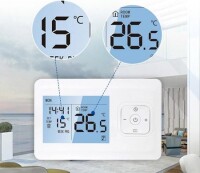 MK70GA Smart WiFi Thermostat LCD Touch Screen Boiler Type Remote Temperature Control 3A For Tuya APP-Black Panel - 2