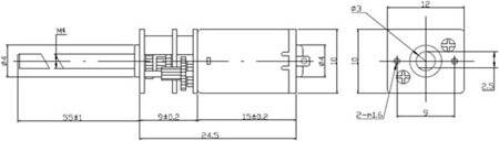 N20-M4 X 55 3V 125RPM Coarse And Long Reduction Motor N20 Screw Geared Motor Miniature Thread Motor - 4