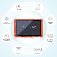 Nextion NX4827P043-011C 4.3 Inch Capacitive Touch Screen With Protective Shell - 2