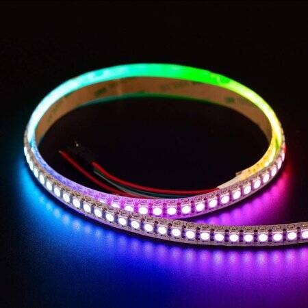 Non-Waterproof 12V WS2811 RGB5050 White SMD LED Strip 144 LED/Meter Flexible 5M/Roll IP30 - 2