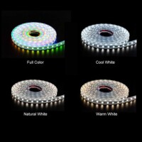 Non-Waterproof 12V WS2811 RGB5050 White SMD LED Strip 144 LED/Meter Flexible 5M/Roll IP30 - 3