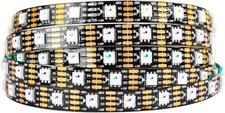 Non-Waterproof 12V WS2815 RGB5050 Black SMD LED Strip 60 LED/Meter Flexible 5M/Roll IP30 - 1