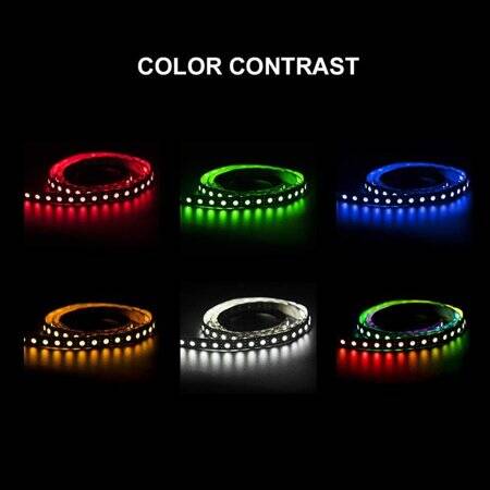 Non-Waterproof 5V WS2812B RGB5050 White Flexible 1M SMD LED Strip 100 LED/Meter IP30 - 2