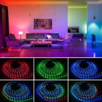 Non-Waterproof 5V WS2813B RGB5050 White SMD LED Strip 60 LED/Meter Flexible 5M/Roll IP30 - 3